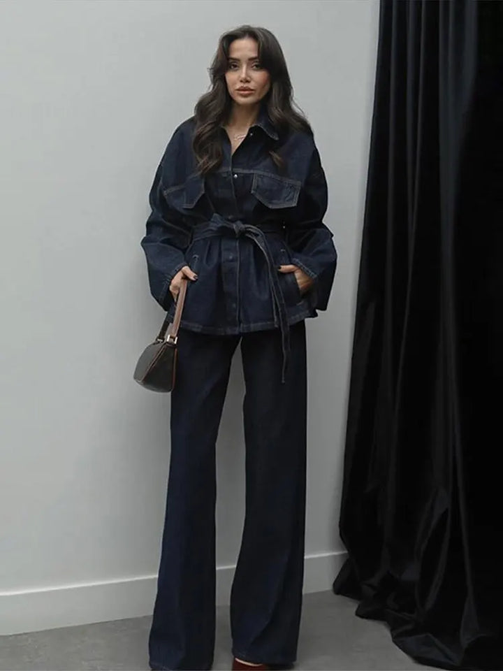 Niva | Denim Belt Set