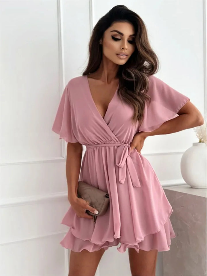 Eunice | Chic V-Neck Mini Dress