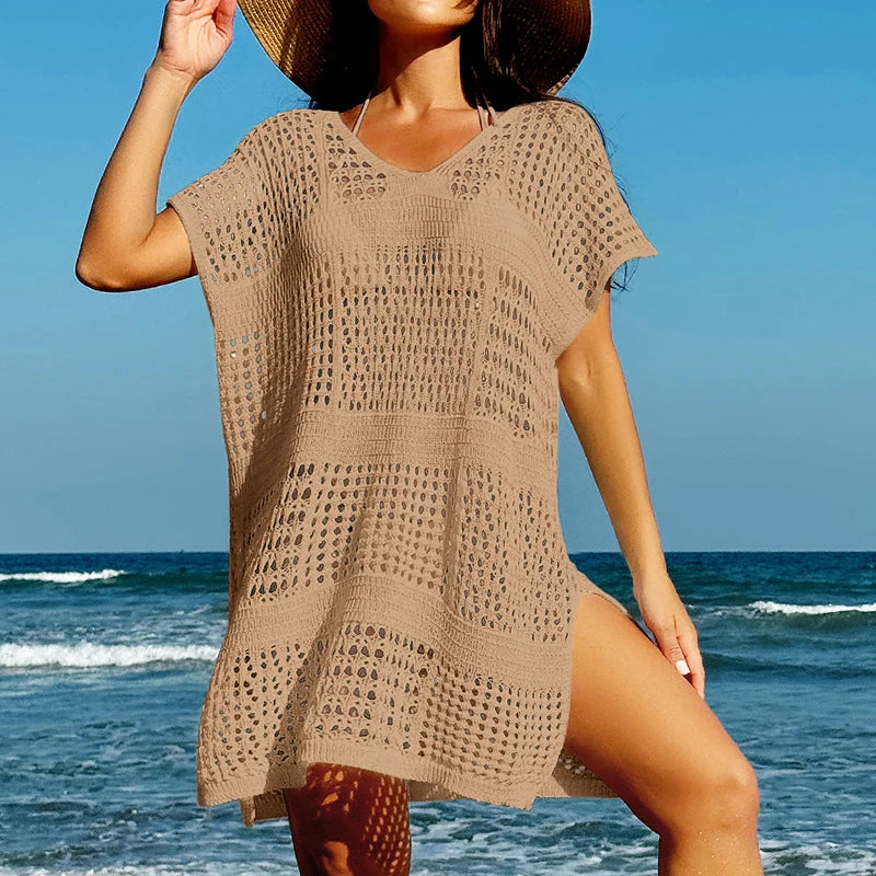 Sherly | V-Neck Beach Cover-Up