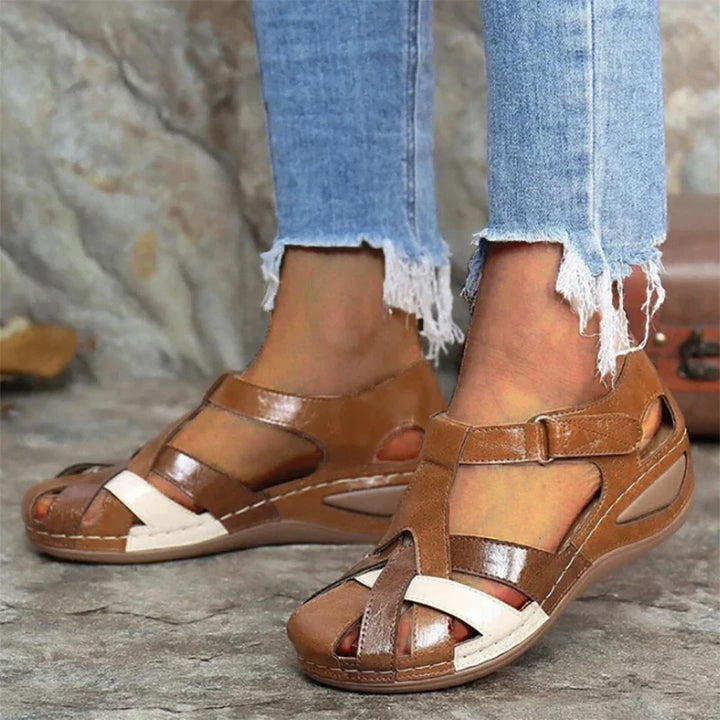 Katie | Low Wedge Sandals