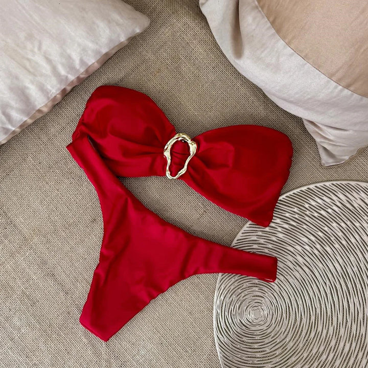 Milla | Gold-Detail Bikini