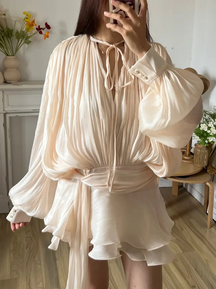 Esther | Stylish Mini Dress with Sleeves