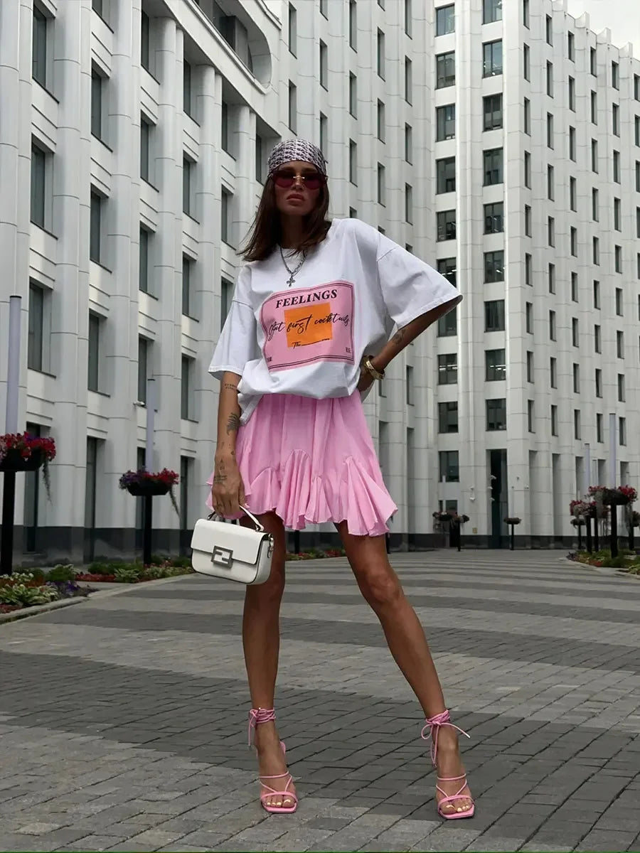 Maja | Pleated High Waist Mini Skirt