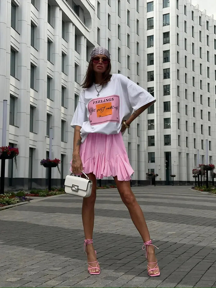Maja | Pleated High Waist Mini Skirt
