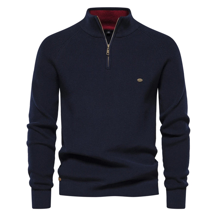 Alan | Classic Quarter-Zip Sweater