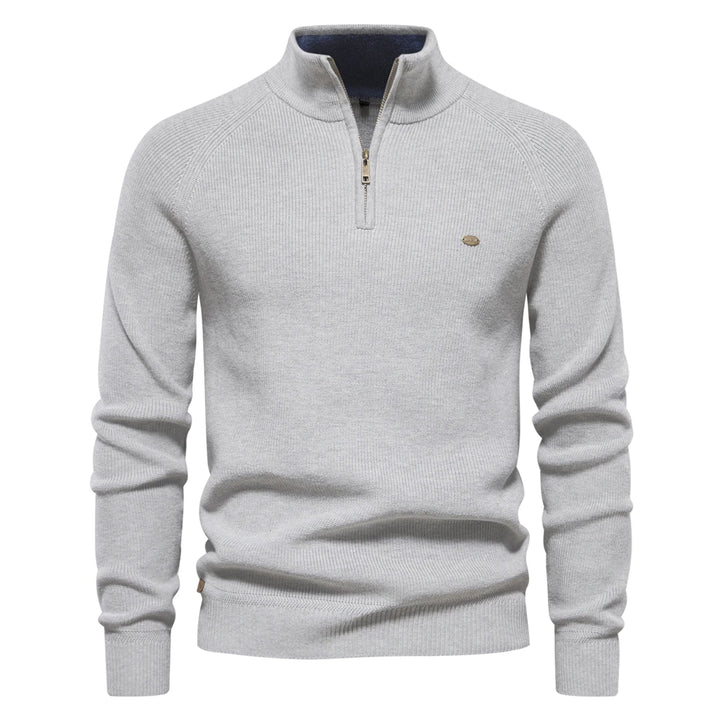 Alan | Classic Quarter-Zip Sweater