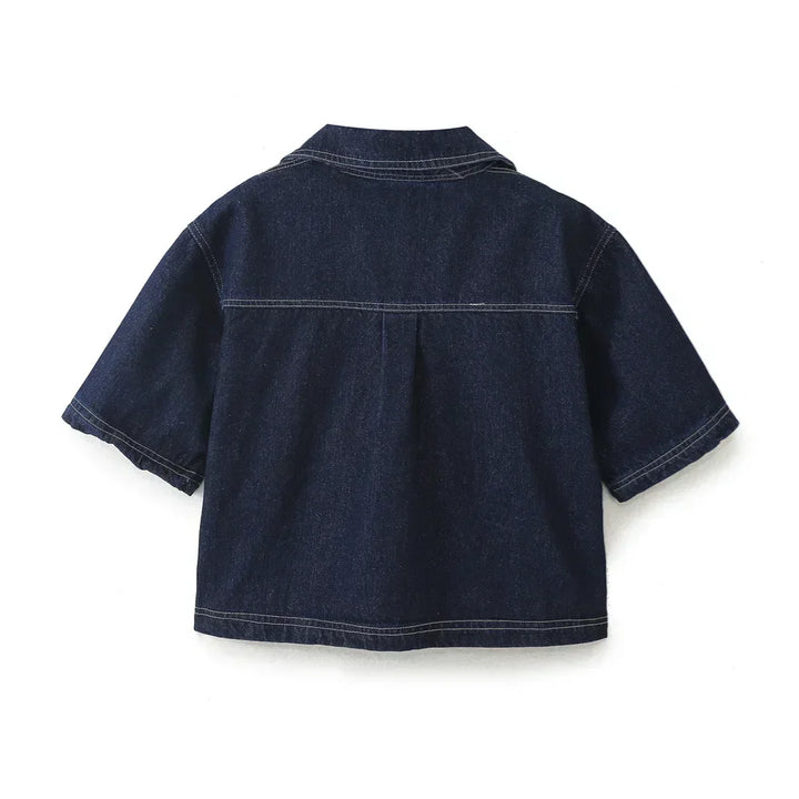 Maris | V-Neck Denim Set