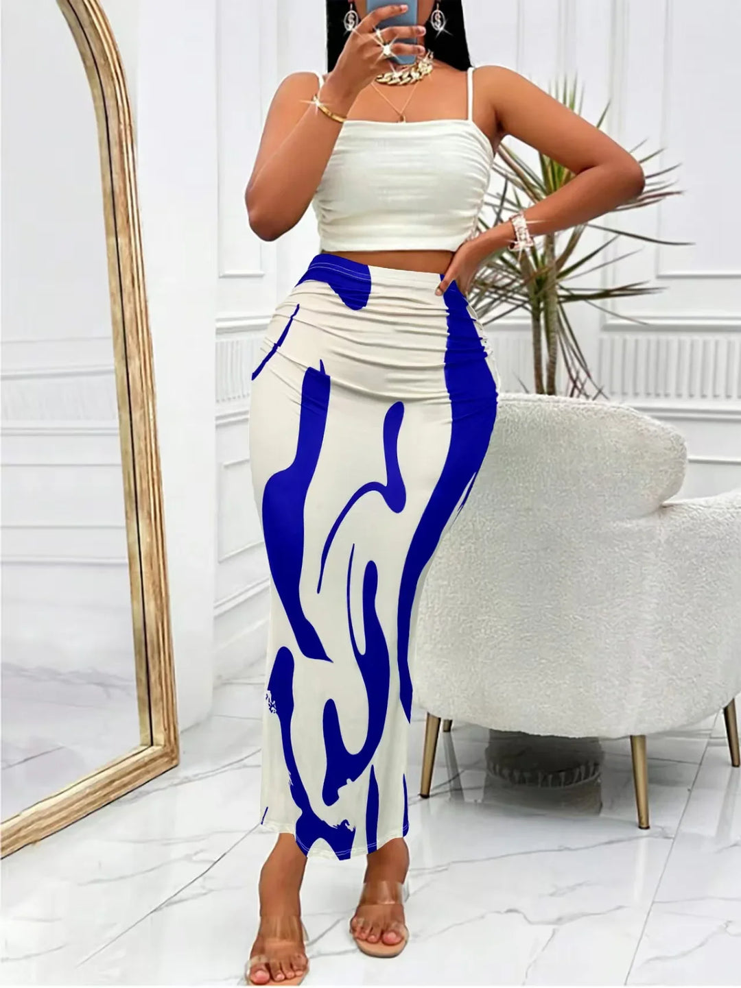 Naomi | Chic Zebra Print Skirt