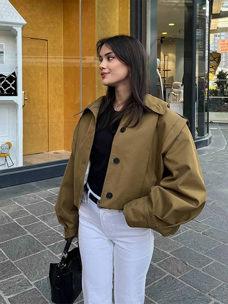 Diva | Cropped Trench Coat