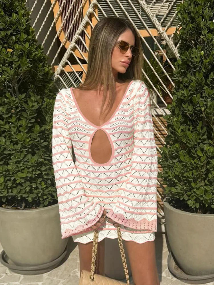 Felice | Striped Vibe Knit Cover-Up