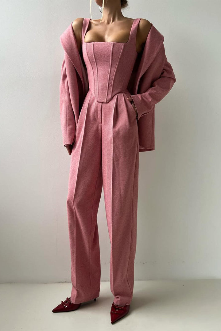 Grace | Three-piece set with double-breasted blazer