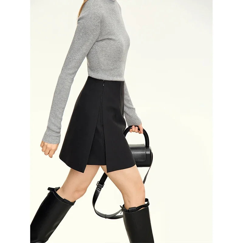 Ellen | Chic High-Waist A-Line Skirt