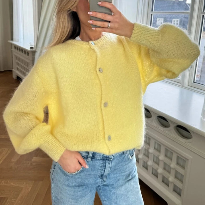 Charli | Trendy Knitted Button Sweater