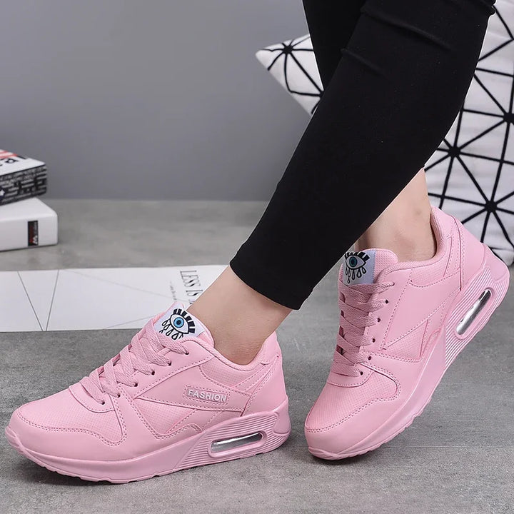 Ivory | High-Sole Sneakers