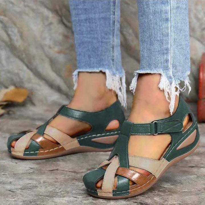 Katie | Low Wedge Sandals