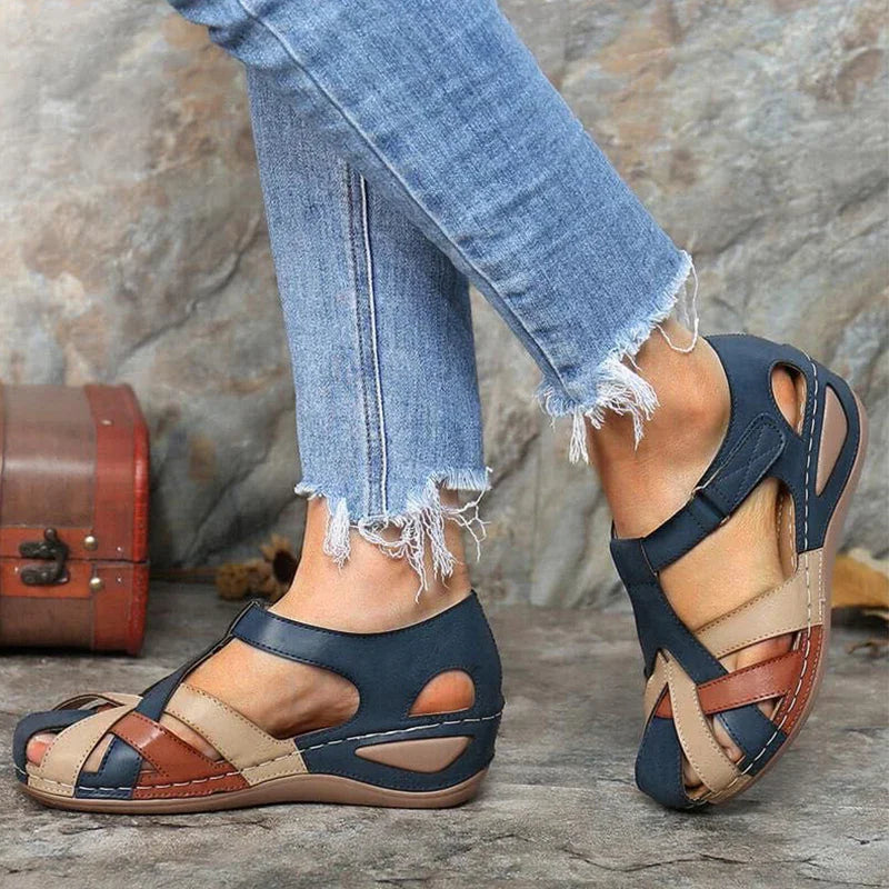 Katie | Low Wedge Sandals
