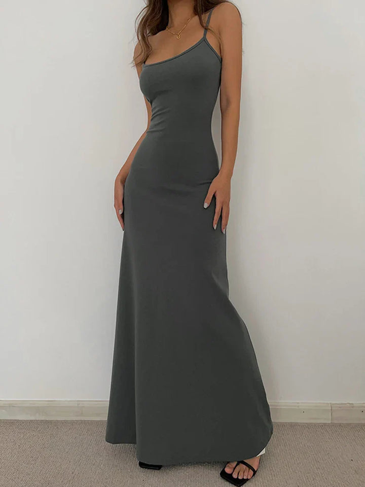 Chloe | Sleek Spaghetti Maxi Dress
