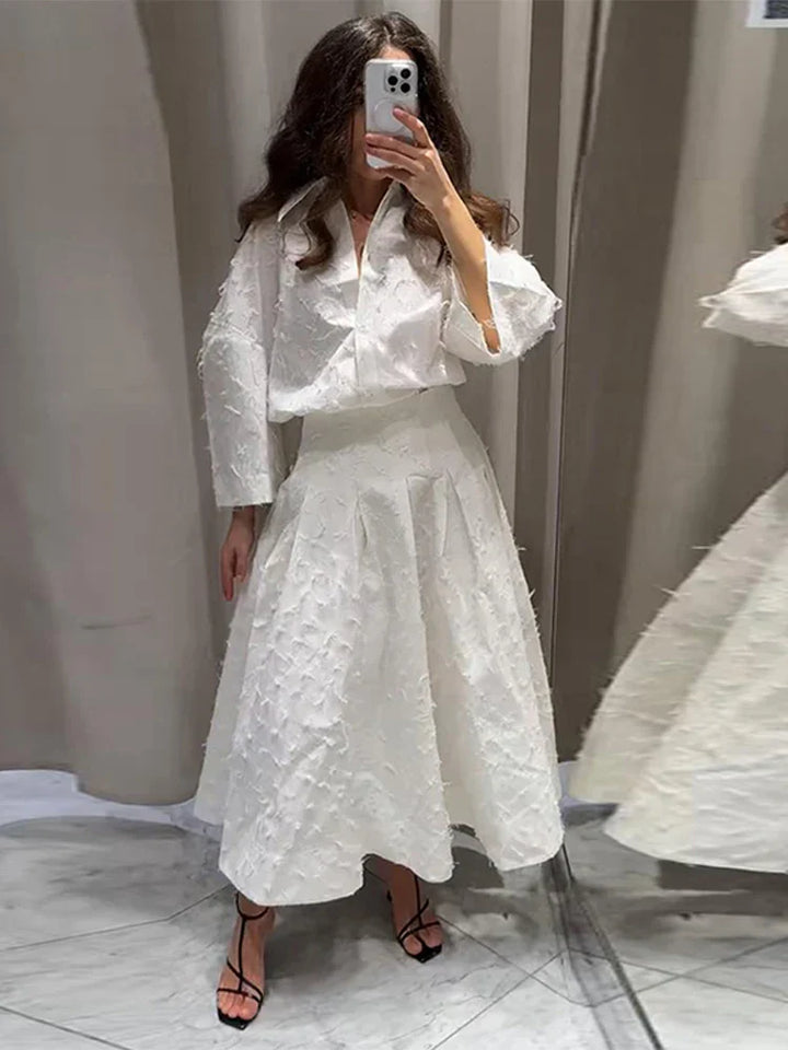 Rina | Pleated Skirt Set