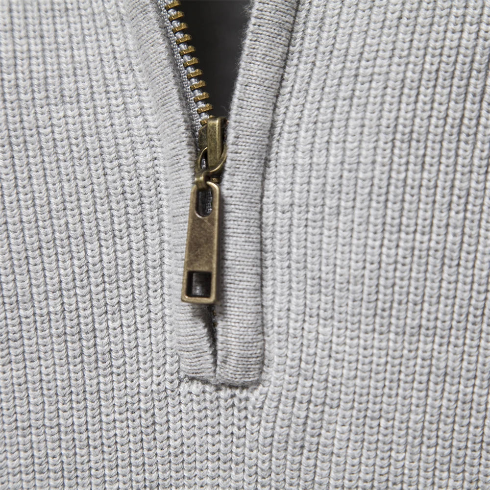 Alan | Classic Quarter-Zip Sweater