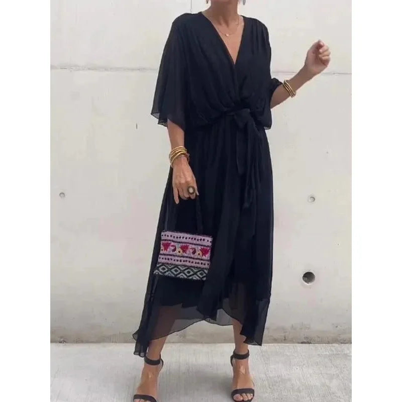 Sanya | Dress with flowing sleeves