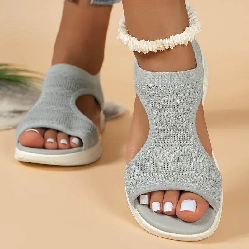 Soleil | Women's Knit Slip On Sandals