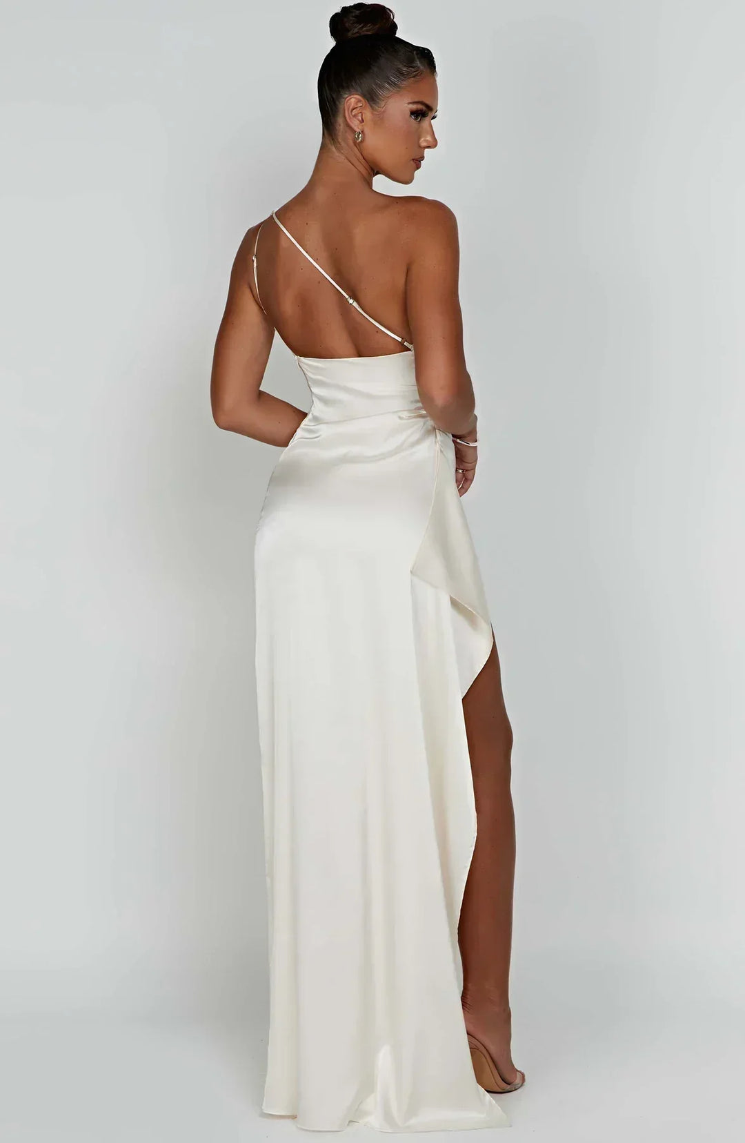 Arielle | Women's One Shoulder Maxi Wedding Guest Dress