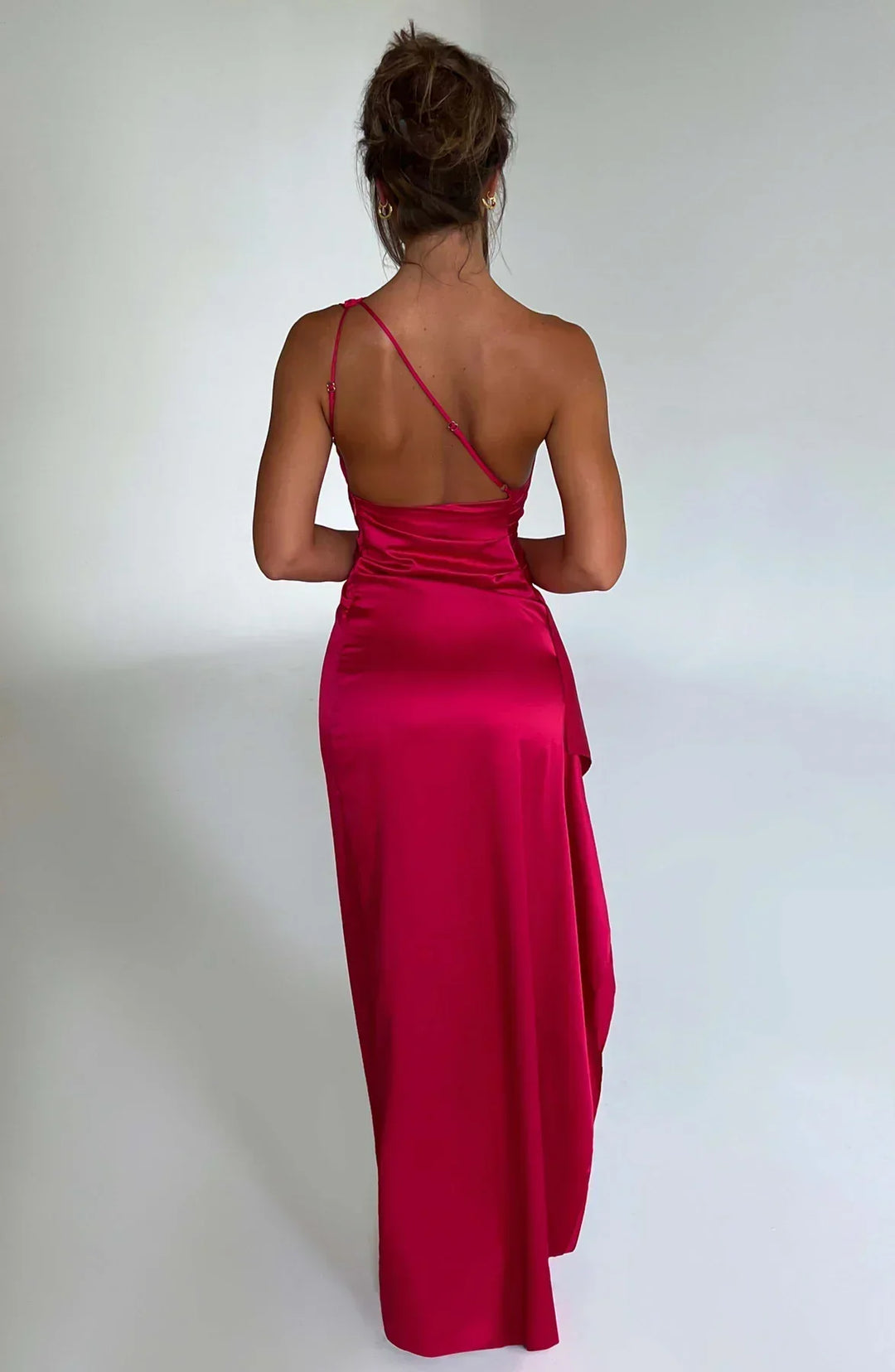 Arielle | Women's One Shoulder Maxi Wedding Guest Dress