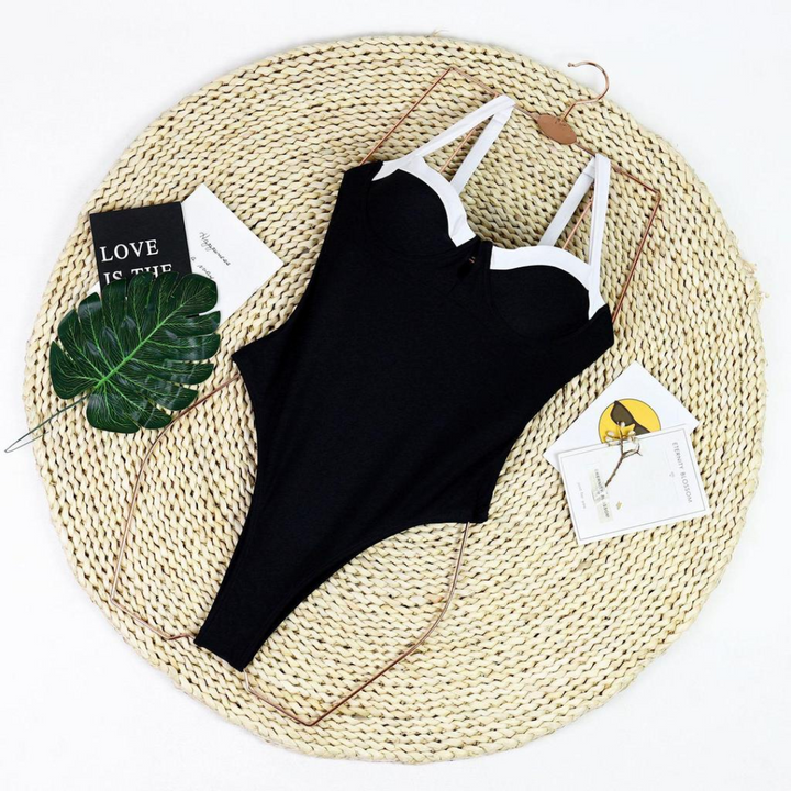 Lavinia  | SlimFit Colorblock One-Piece Swimsuit