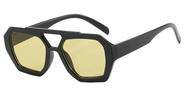 Avery | Women's Geometric Square Sunglasses with Color Tinted Lenses