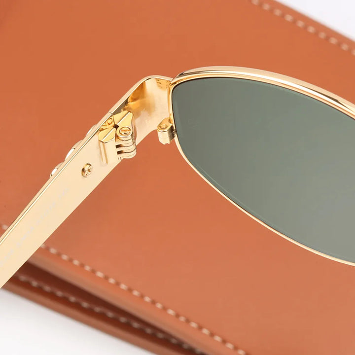 Isla | Women's Oval Sunglasses with Metal Frame