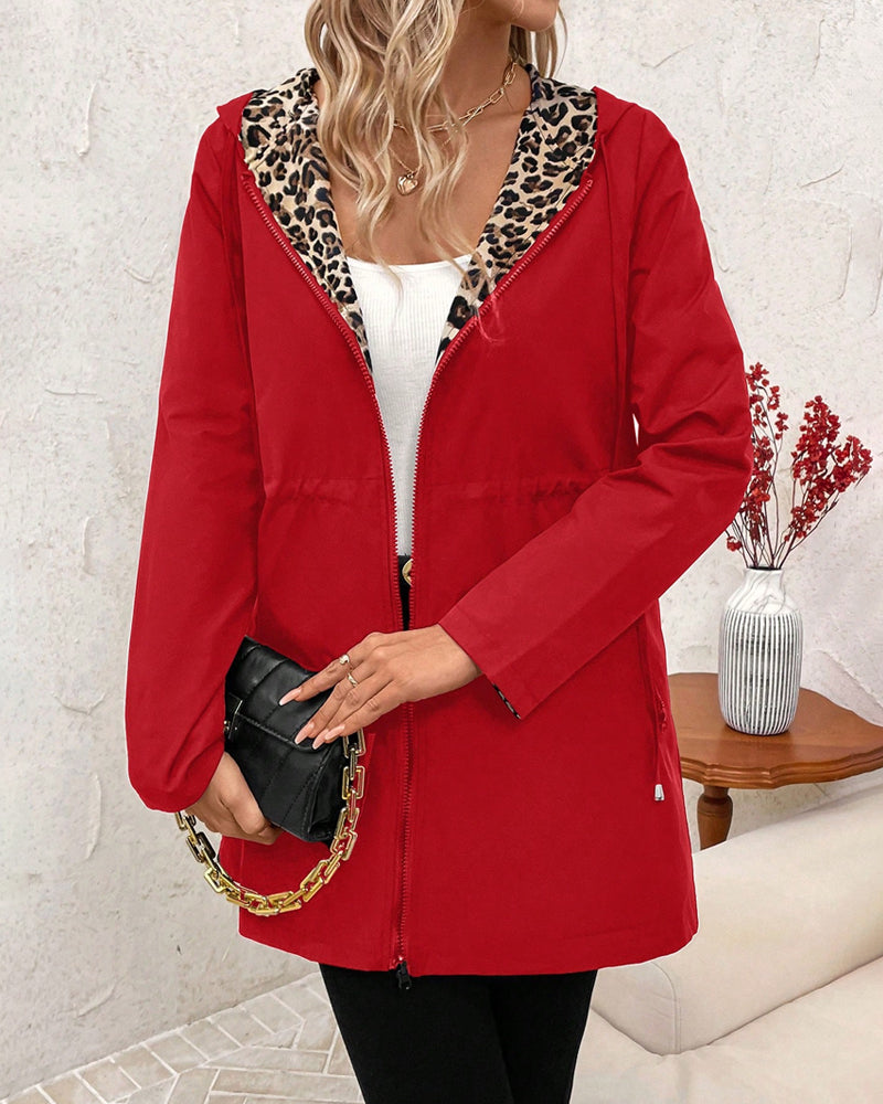 Chelle | Reversible Leopard Coat