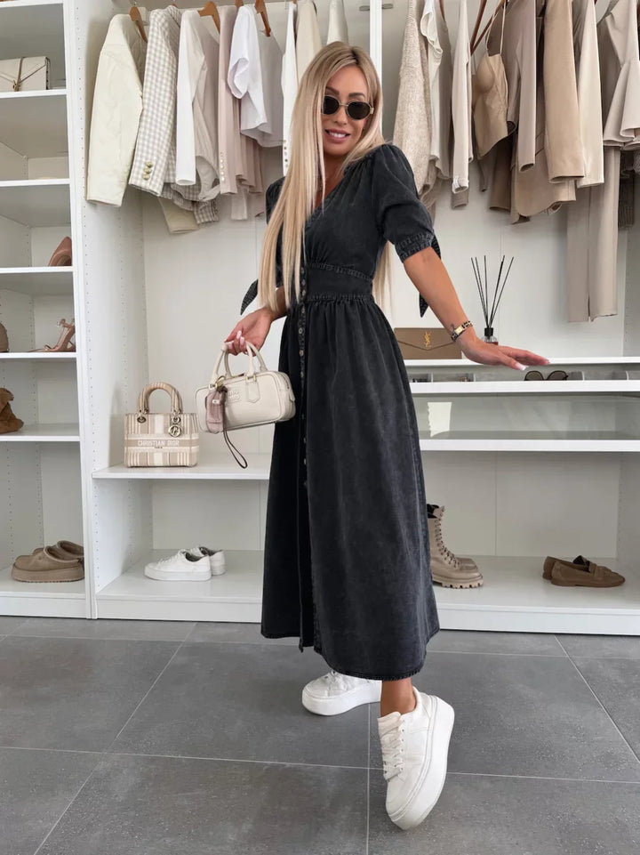 Ava | Radiant Denim Dress