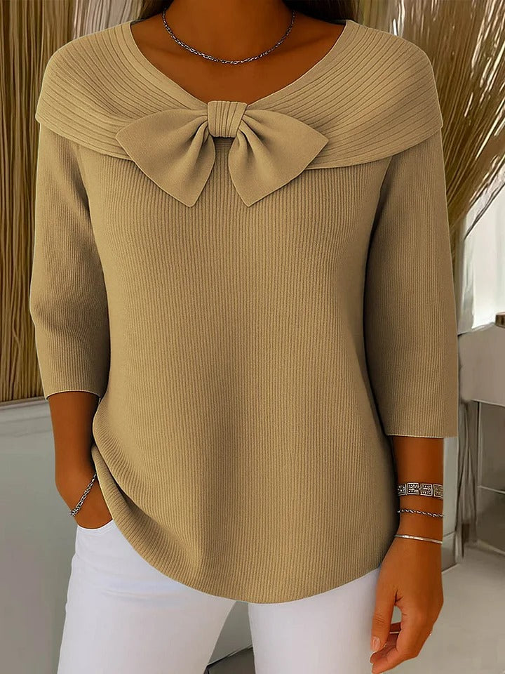 Elaine | Soft Touch Bow Sweater