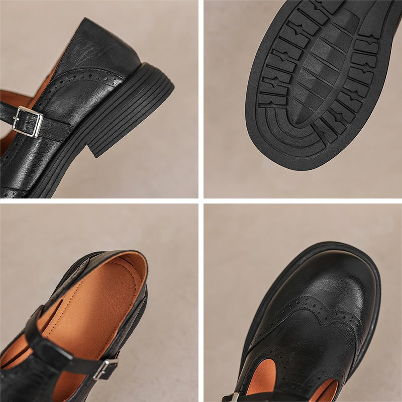Elisa | Classic Leather Mary Janes for Women