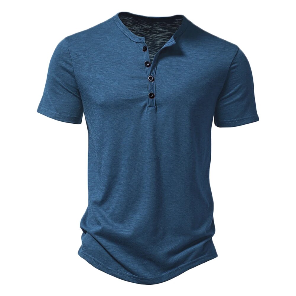Milo | Men's Short Sleeve Henley T Shirt
