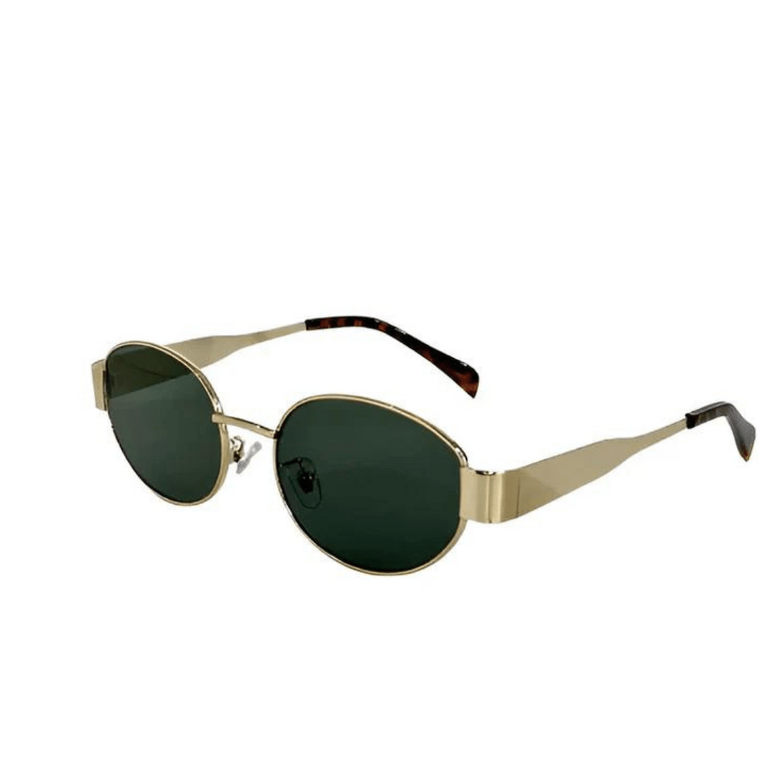 Isla | Women's Oval Sunglasses with Metal Frame