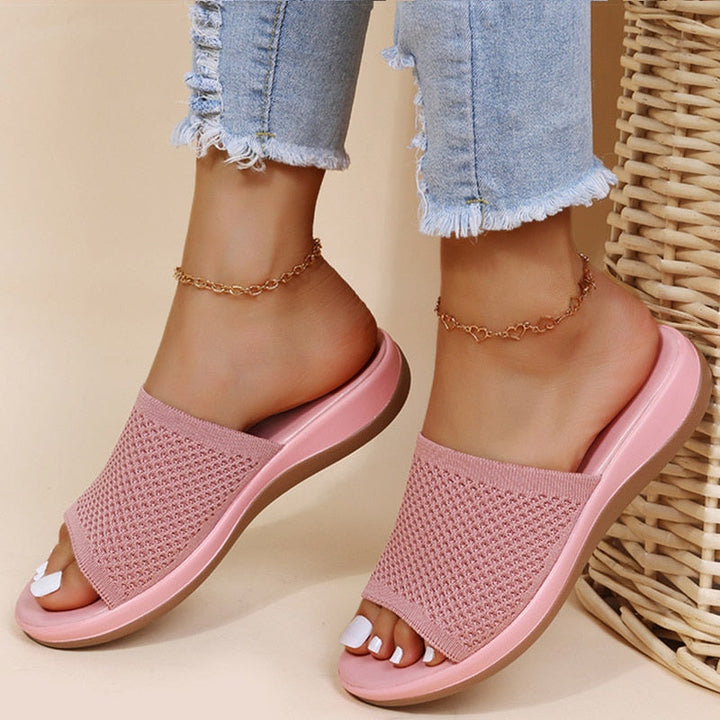 Elise | Women's Orthopedic Slide Sandals with Breathable Knit Upper